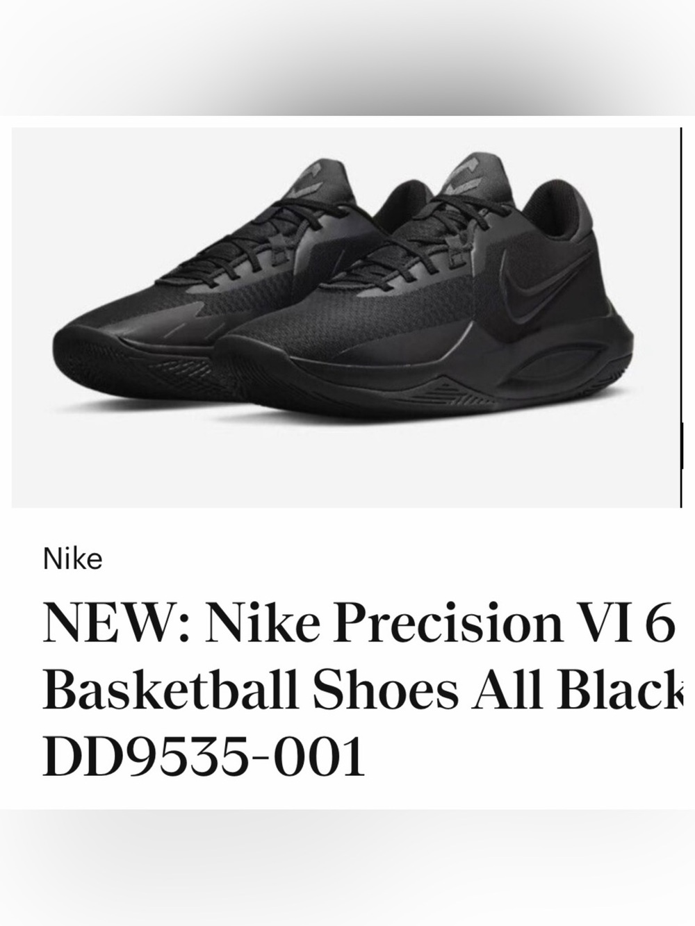 NEW NIKE Precision 6 Basketball Shoes Men’s Size: 10.5